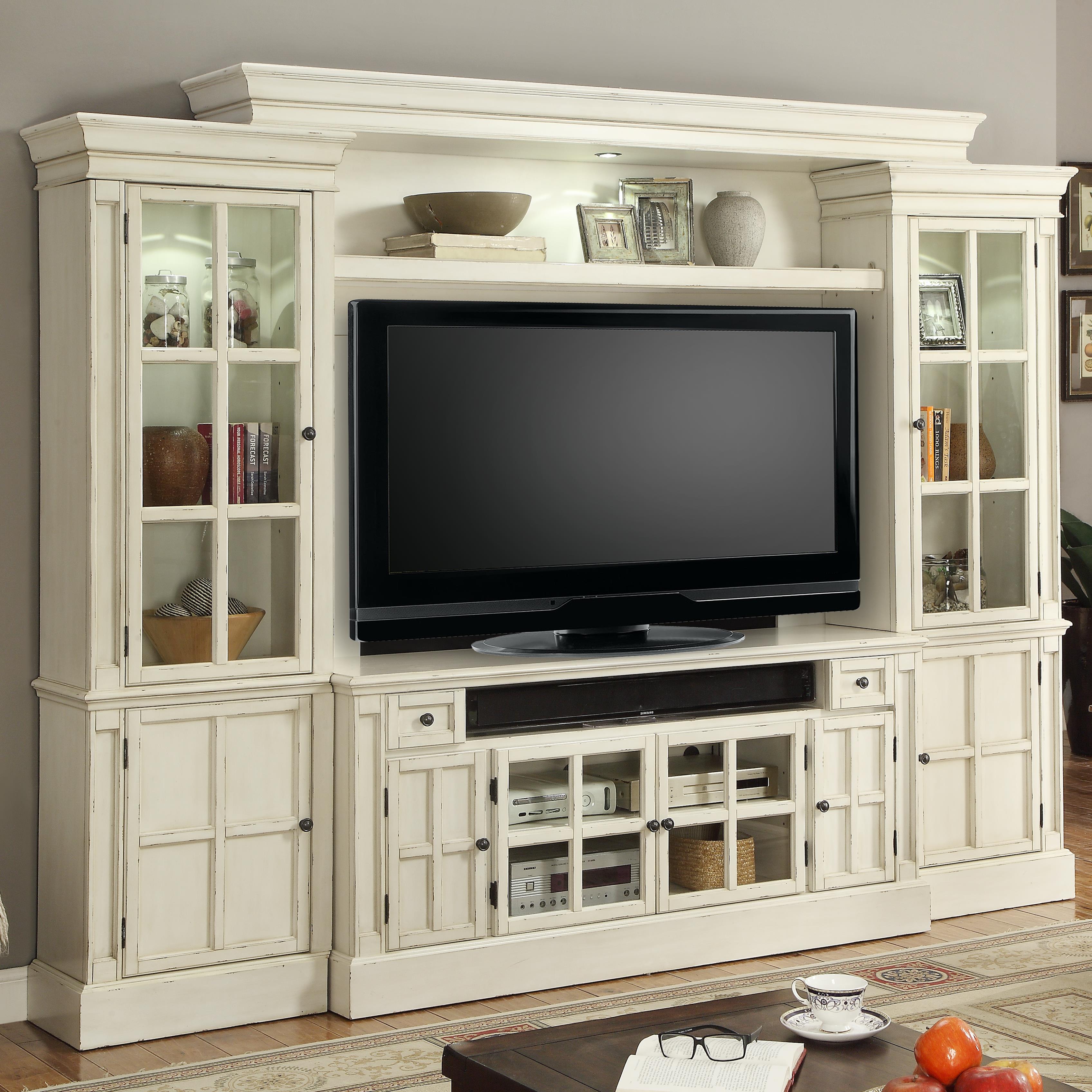 Parker House Charlotte 62" Console Entertainment Wall with Eight Doors